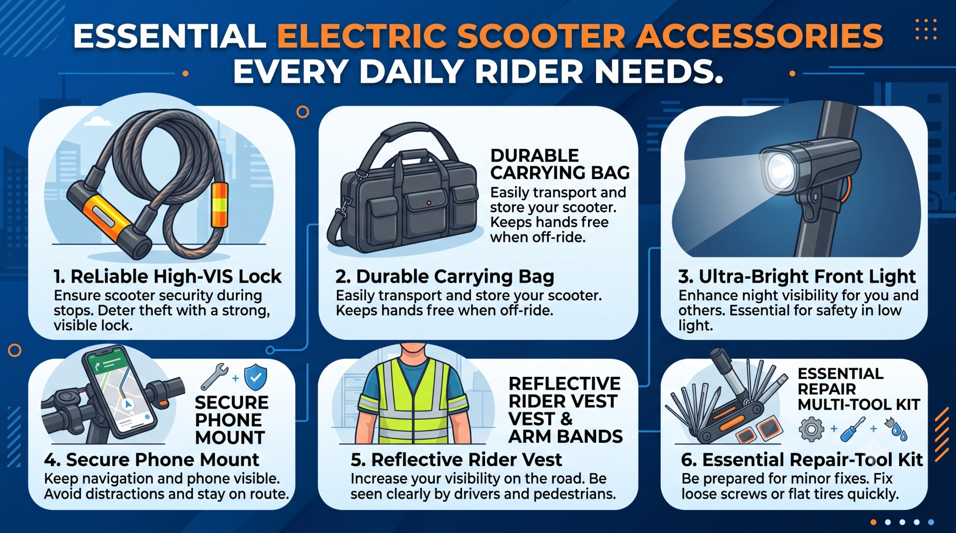 Essential Electric Scooter Accessories Every Daily Rider Needs