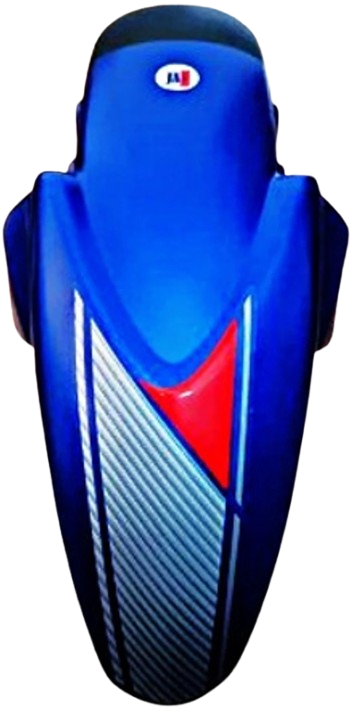 Mudsor Front Mud Guard for TVS Apache RTR 160 NA (Blue)